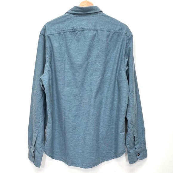 J CREW Blue Flannel Button Down Shirt w/ Elbow Patches Mens Size LARGE NEW NWT - Picture 4 of 4